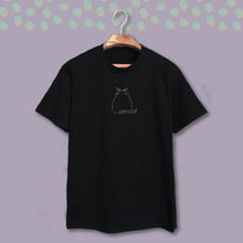 Load image into Gallery viewer, 003. staring up. cf . black tee