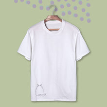 Load image into Gallery viewer, 003. staring up. ss . white tee