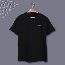 Load image into Gallery viewer, 006. peekaboo cat . black tee