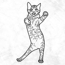 Load image into Gallery viewer, 020. naughty cat I . black tee