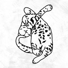 Load image into Gallery viewer, 020. naughty cat IV . black tee