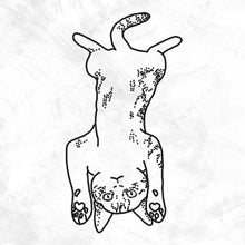 Load image into Gallery viewer, 020. naughty cat V . white tee