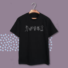 Load image into Gallery viewer, 020. naughty cats . black tee