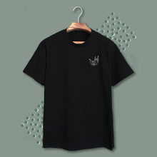 Load image into Gallery viewer, 020. naughty cat II . black tee
