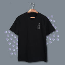 Load image into Gallery viewer, 020. naughty cat V . black tee