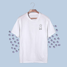 Load image into Gallery viewer, 020. naughty cat V . white tee