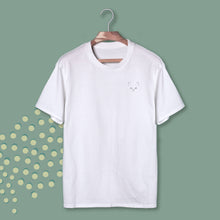 Load image into Gallery viewer, 002 . minimal face. mini . white tee