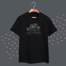 Load image into Gallery viewer, 022. friday night . black tee