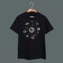 Load image into Gallery viewer, 028. cat universe . black tee