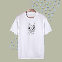 Load image into Gallery viewer, 008. maine coon cat . white tee