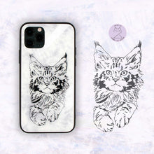 Load image into Gallery viewer, 008. Maine Coon cat . phone case