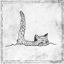 Load image into Gallery viewer, Natural Linen, Handmade Tote Bag, Cat, Peekaboo bag, Original Design