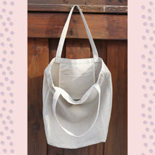 Load image into Gallery viewer, Handmade, Persian Cat Tote Bag, Natural Linen Bag, Cat Printed Shoulder bag