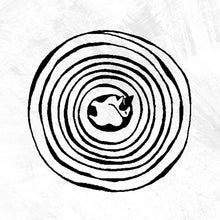 Load image into Gallery viewer, 011. cat in swirl. mini . white tee