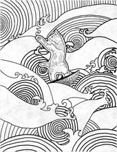 Load image into Gallery viewer, 023. cat surfing . white tee