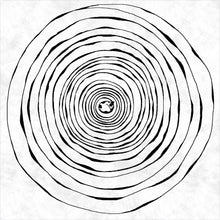 Load image into Gallery viewer, 011. cat in swirl . black tee