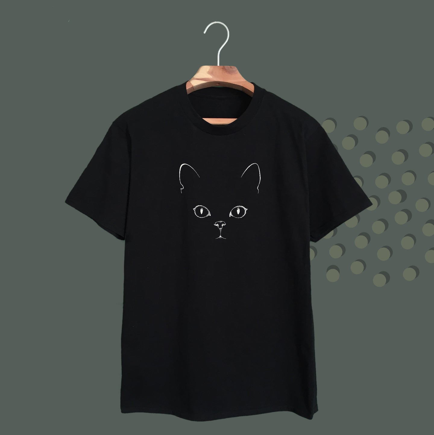 002 . minimal face . black tee – J's CAT