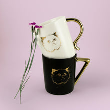 Load image into Gallery viewer, 010. Persian Cat . mug . black
