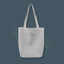 Load image into Gallery viewer, Natural Linen, Handmade Tote Bag, Cat, Peekaboo bag, Original Design
