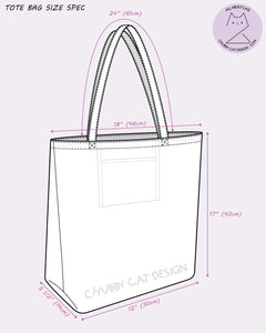 Handmade, Persian Cat Tote Bag, Natural Linen Bag, Cat Printed Shoulder bag